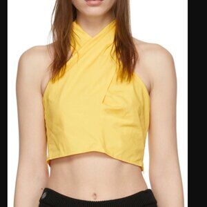 Staud Womens Yellow Multi-way  Kai Tank Top Plus Size 14 NWT